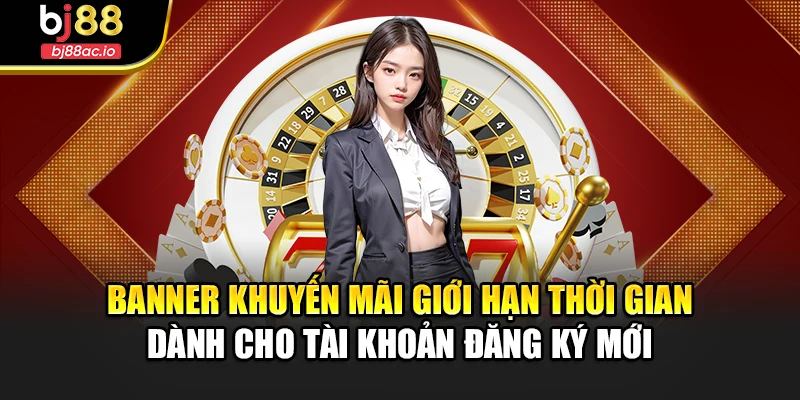 Banner khuyến mãi giới hạn thời gian dành cho tài khoản đăng ký mới